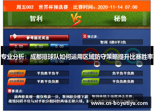 专业分析：成都排球队如何运用区域防守策略提升比赛胜率